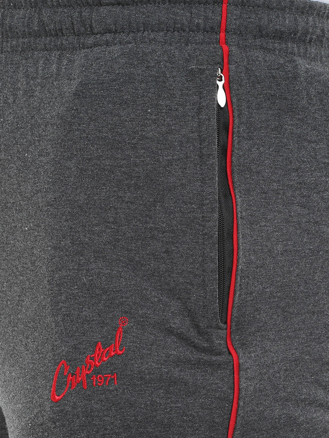 Basic Track Pant-Charcoal Melange