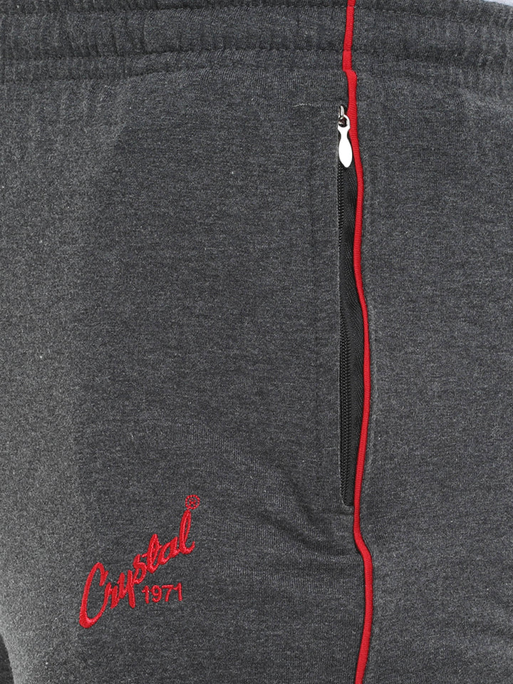 Basic Track Pant-Charcoal Melange