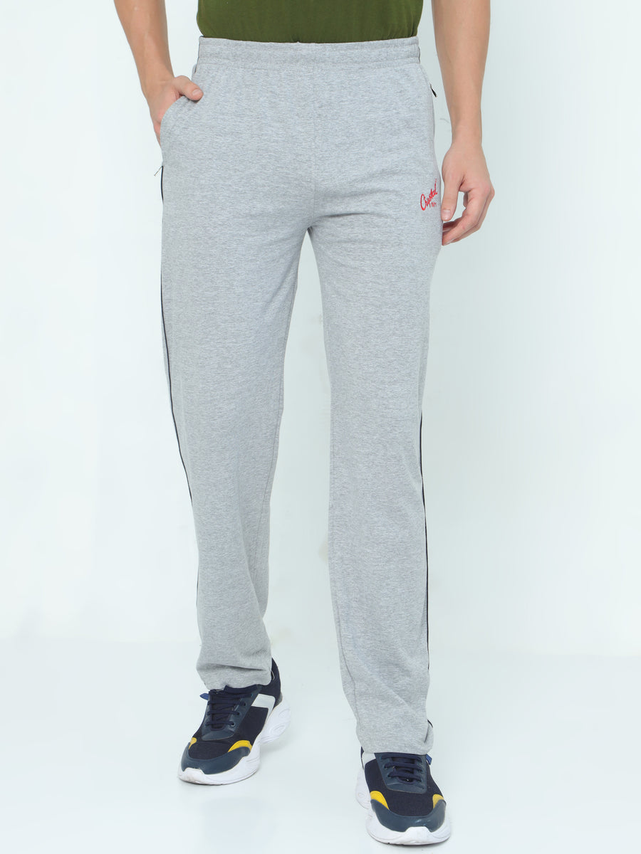 Basic track pant-Gray Melange