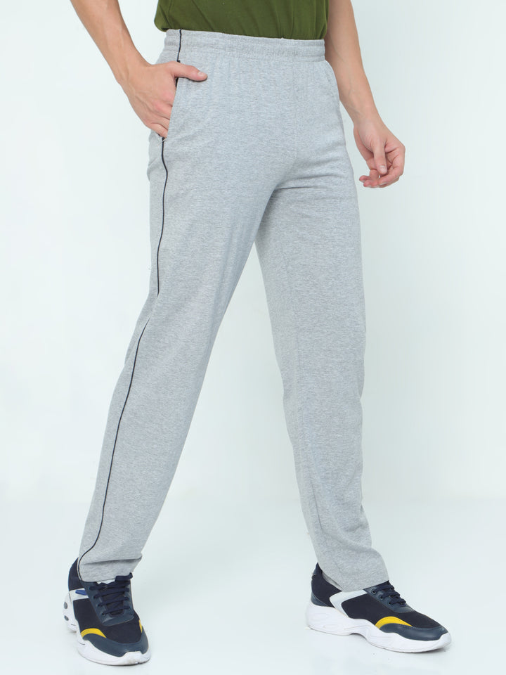 Basic track pant-Gray Melange