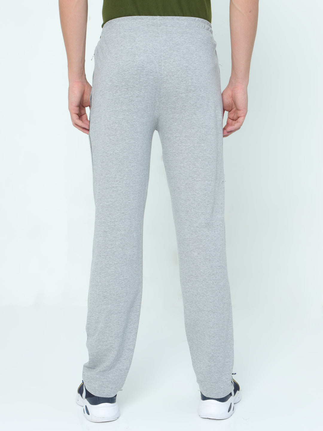 Basic track pant-Gray Melange