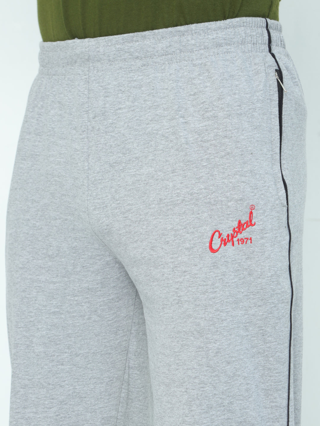 Basic track pant-Gray Melange