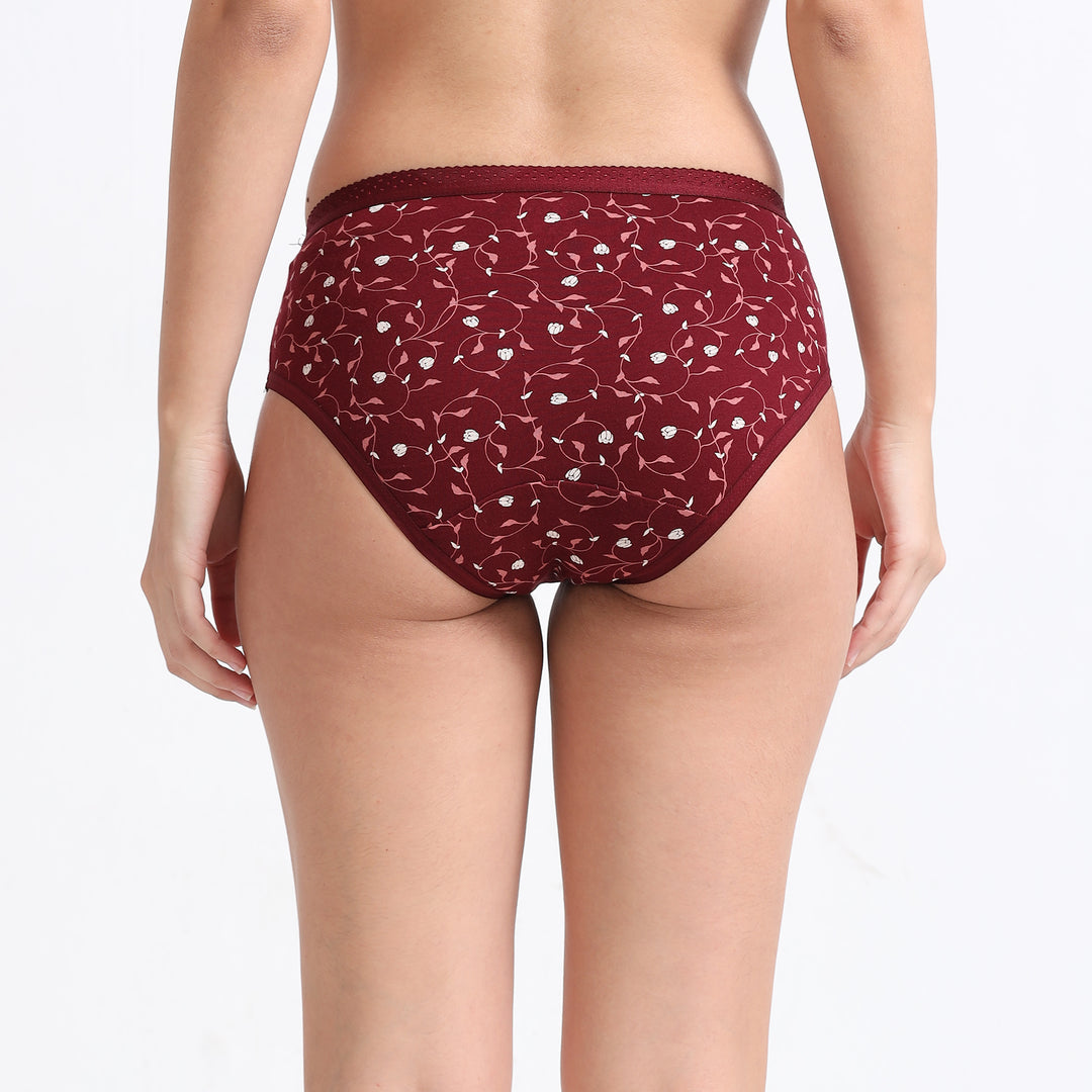Body Talk Fine Printed Panties-OE
