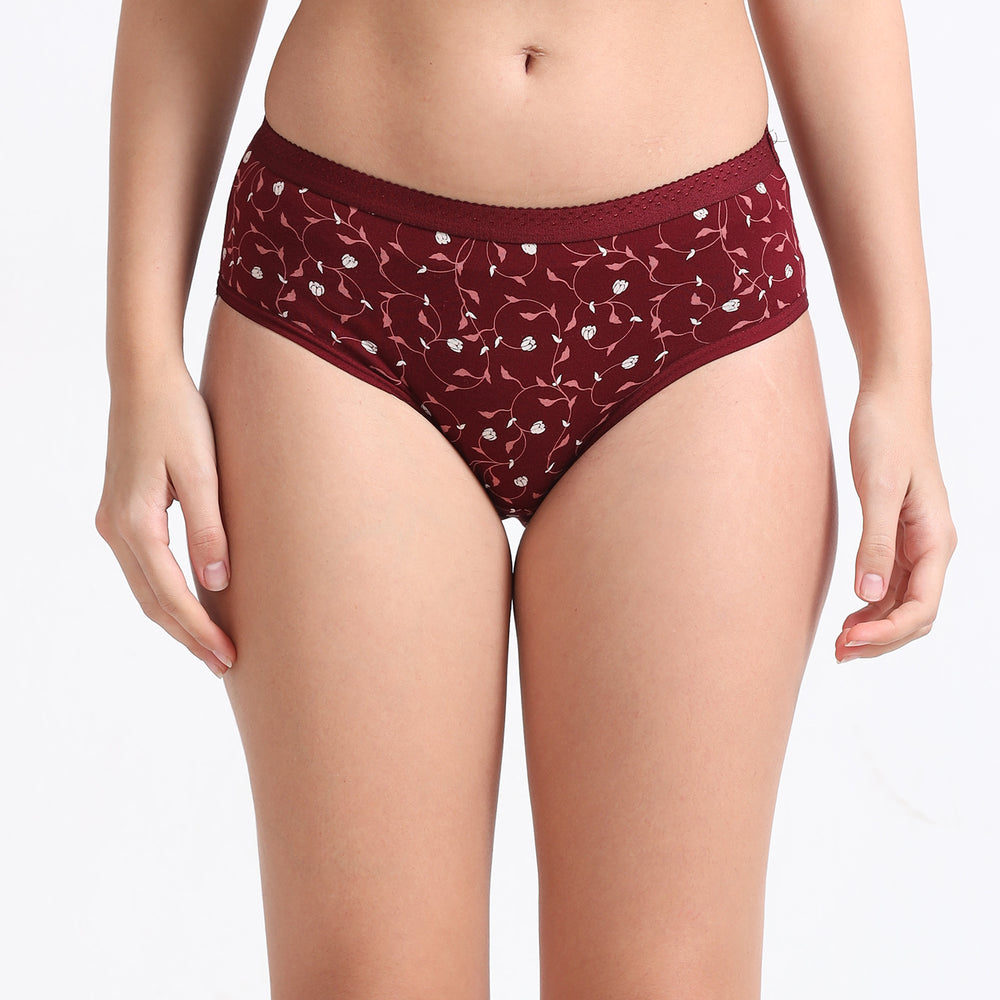 Body Talk Fine Printed Panties-OE