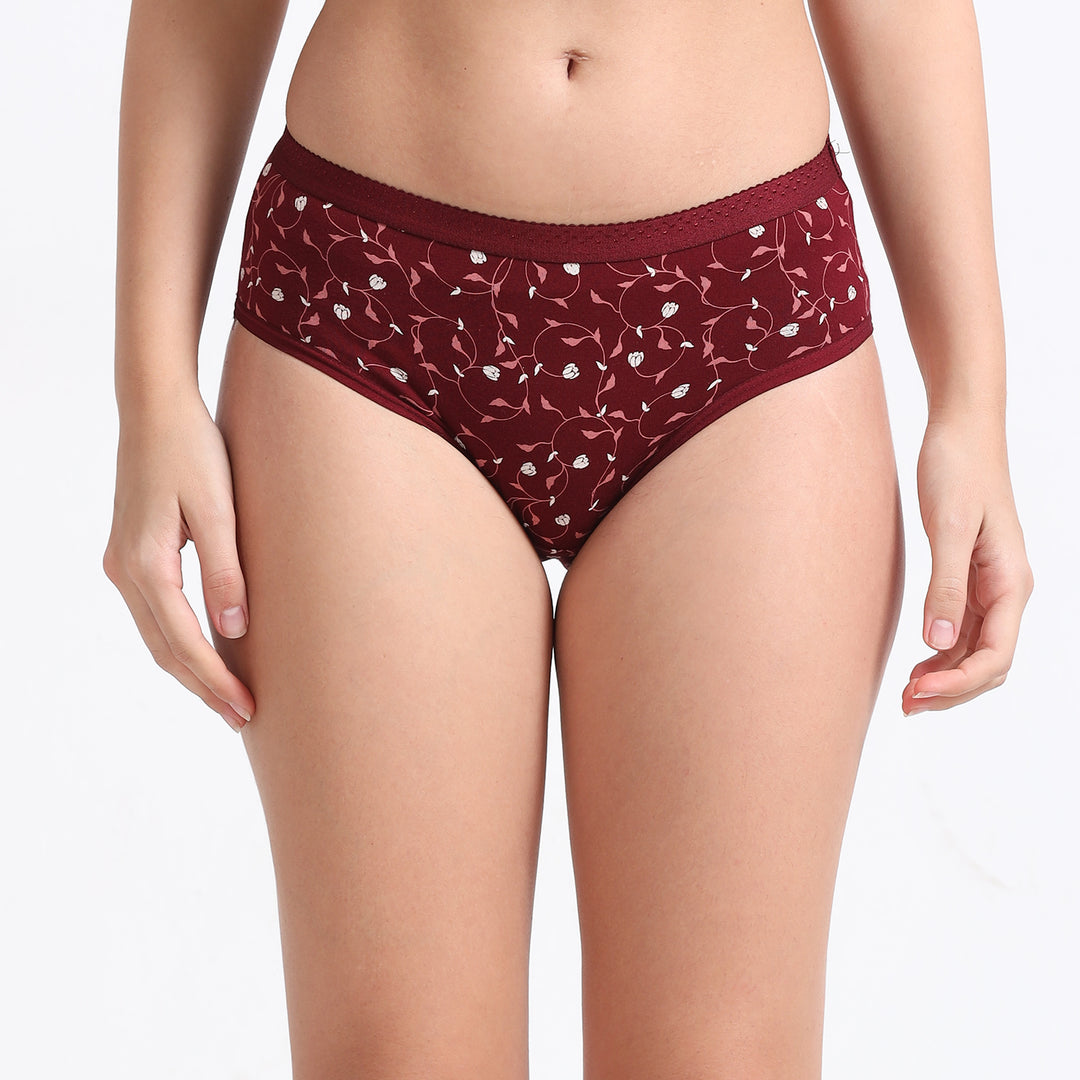 Body Talk Fine Printed Panties-OE