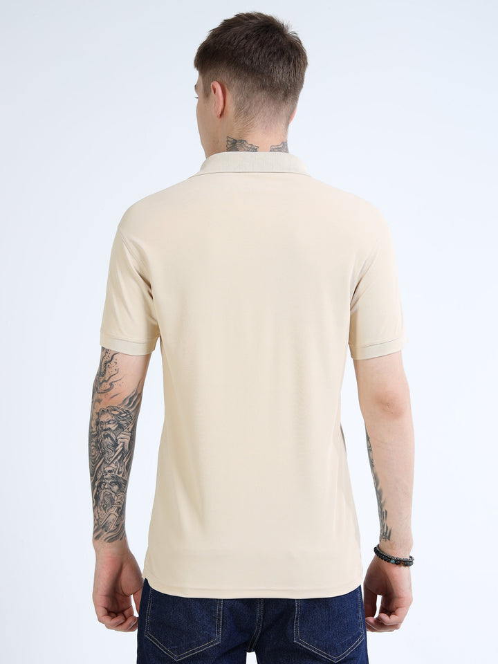 DK 01 Driknit Microfiber Polo Tshirt - Beige