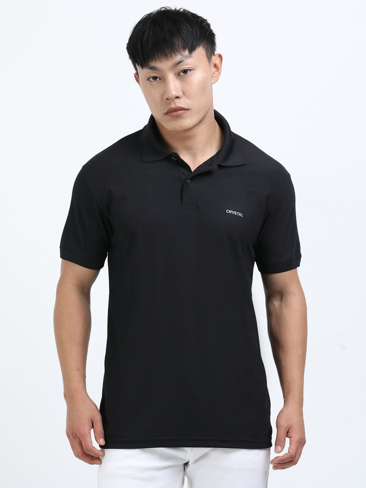 DK 01 Driknit Microfiber Polo Tshirt - Black