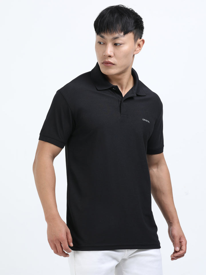 DK 01 Driknit Microfiber Polo Tshirt - Black