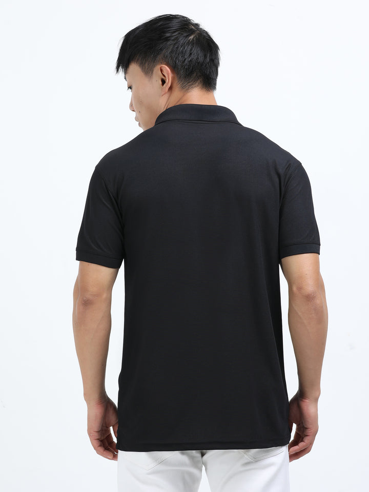 DK 01 Driknit Microfiber Polo Tshirt - Black