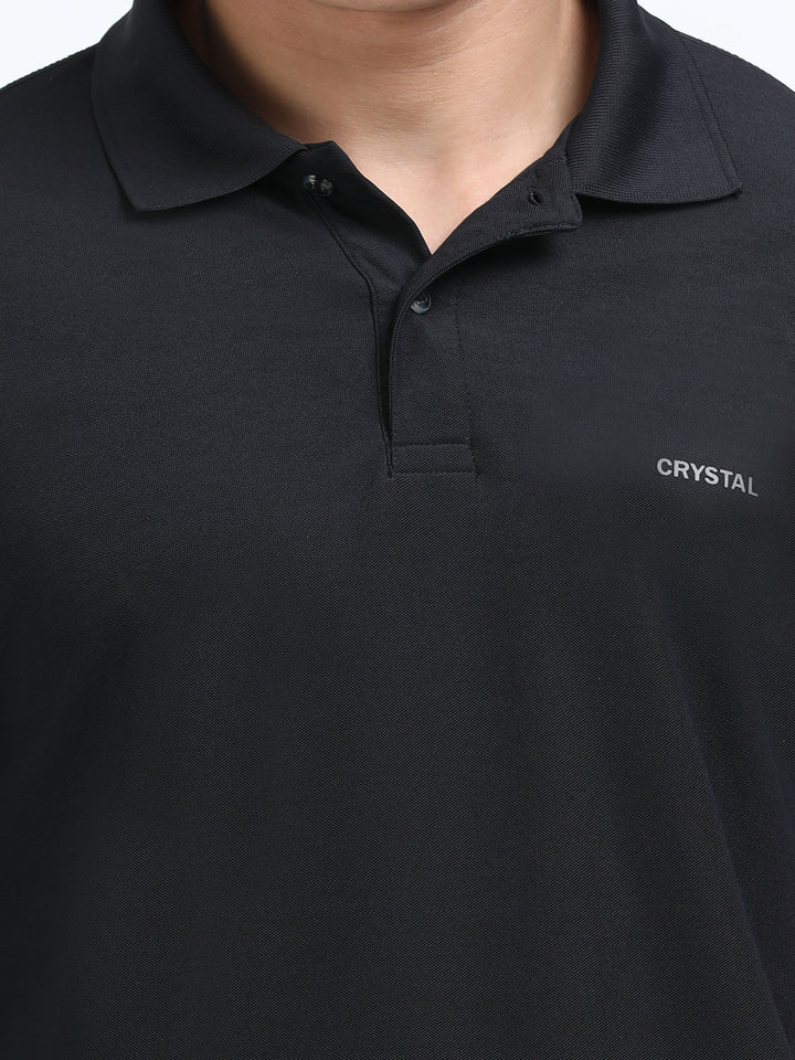 DK 01 Driknit Microfiber Polo Tshirt - Black