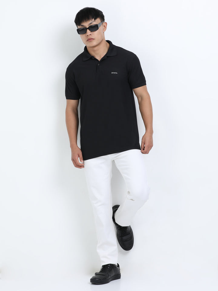 DK 01 Driknit Microfiber Polo Tshirt - Black