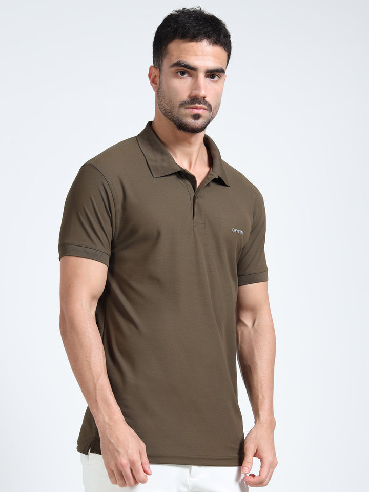 DK 01 Driknit Microfiber Polo Tshirt - Olive