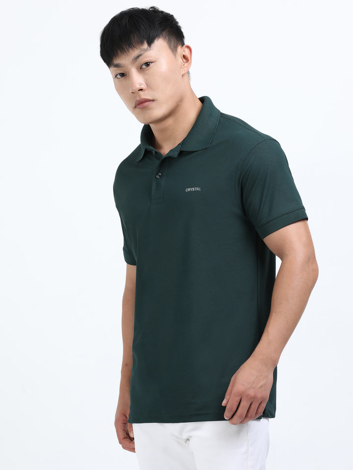 DK 01 Driknit Microfiber Polo Tshirt - Pine Green