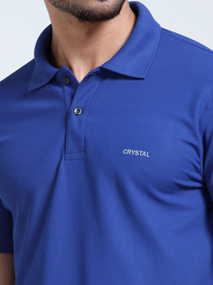 DK 01 polo t-shirt-Imperial Blue