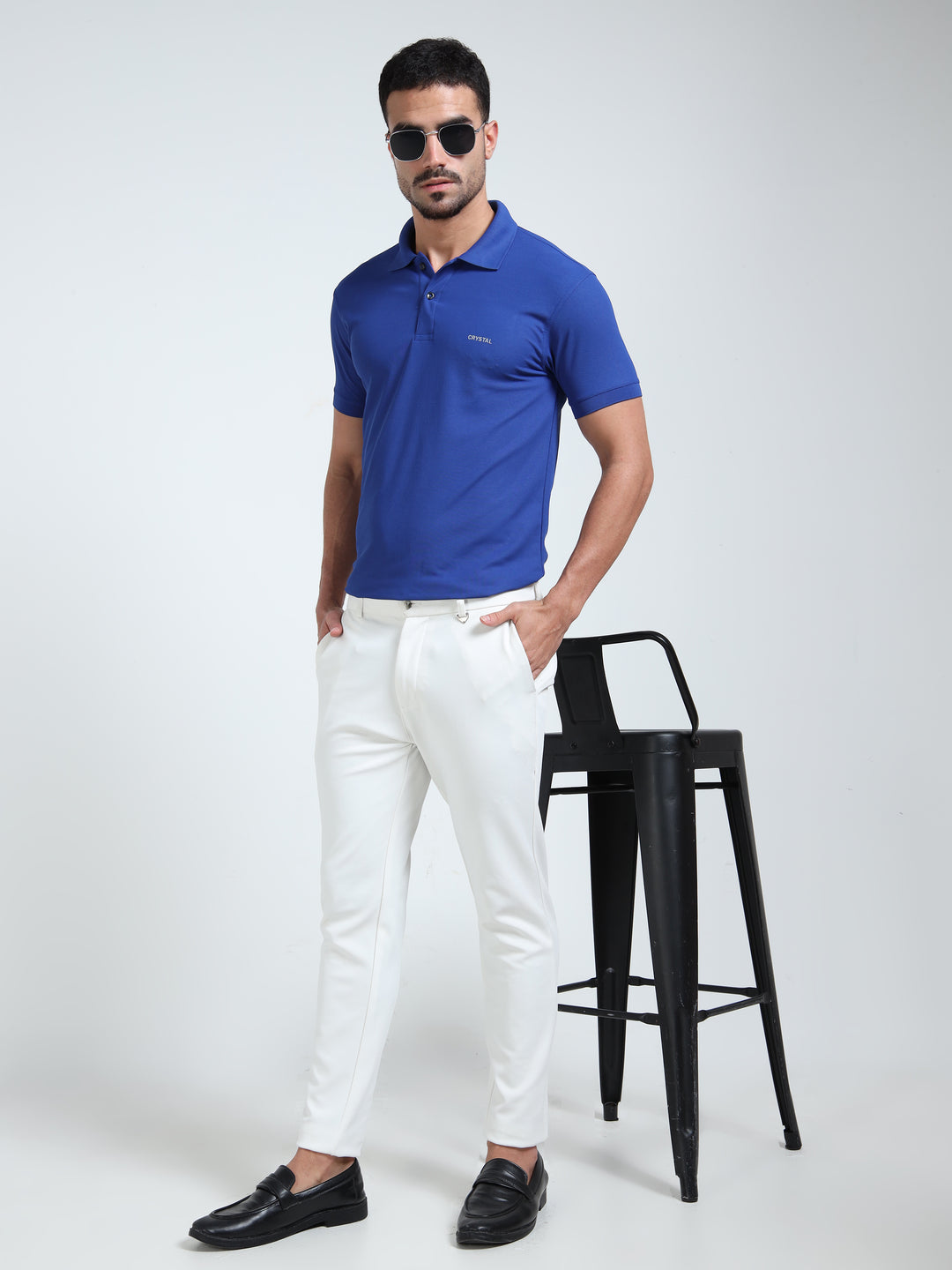 DK 01 polo t-shirt-Imperial Blue