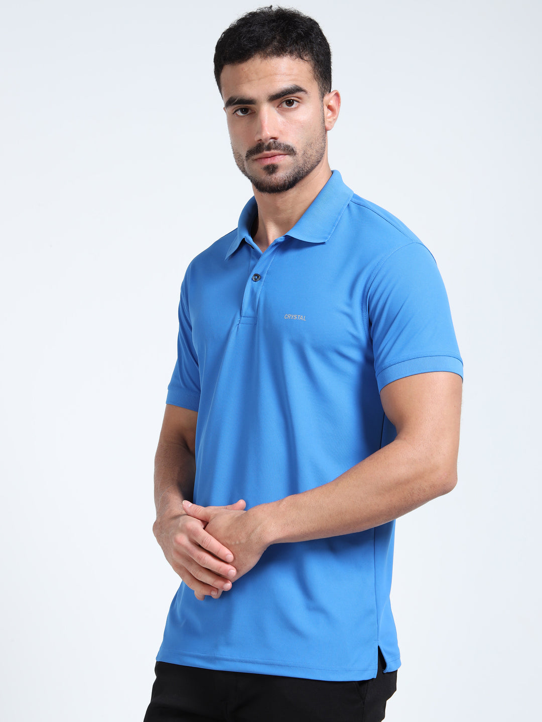 DK 01 polo t-shirt-Strong Blue