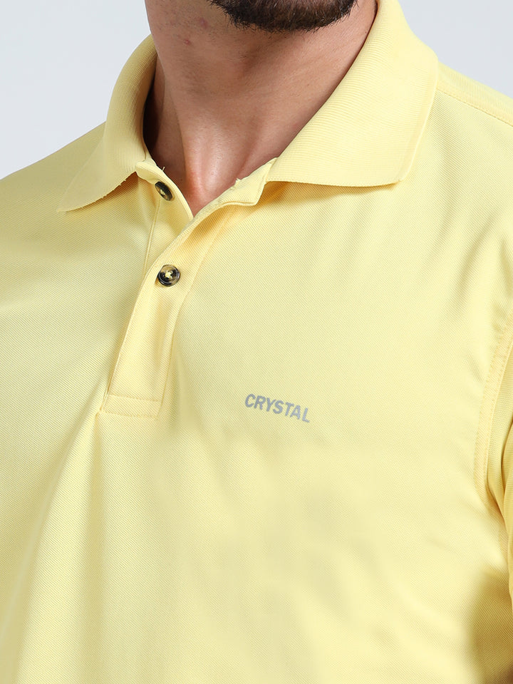 DK 01 polo t-shirt-Sunshine Yellow