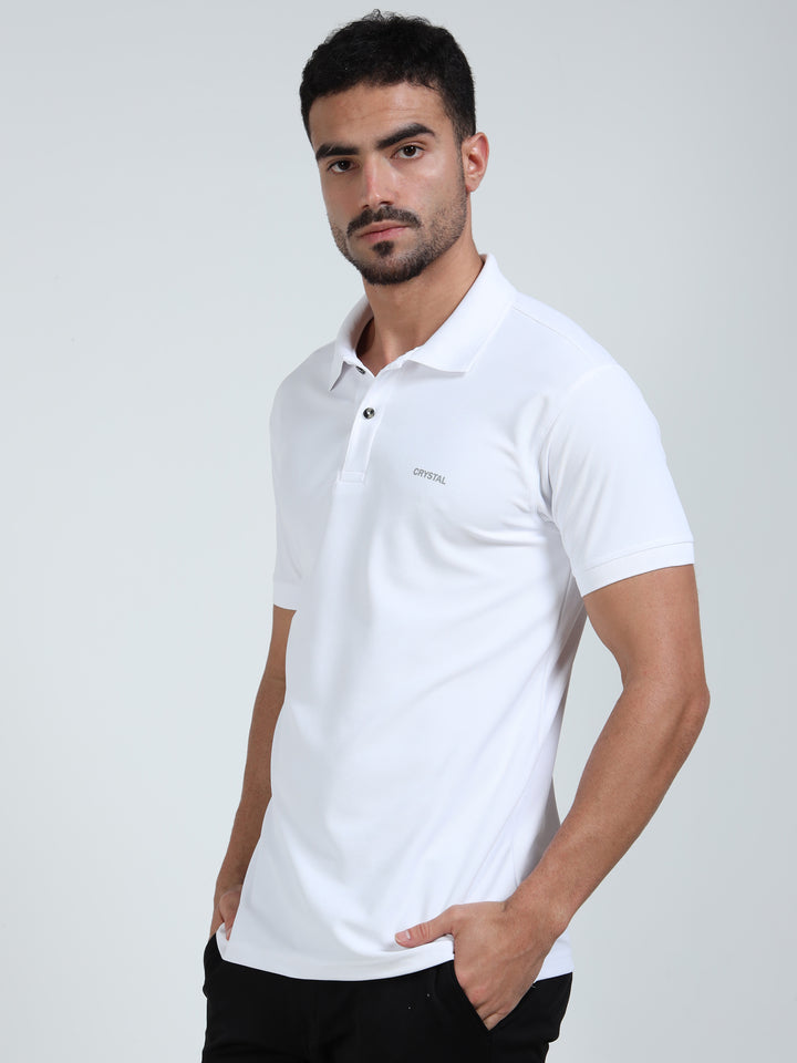 DK 01 polo t-shirt-White