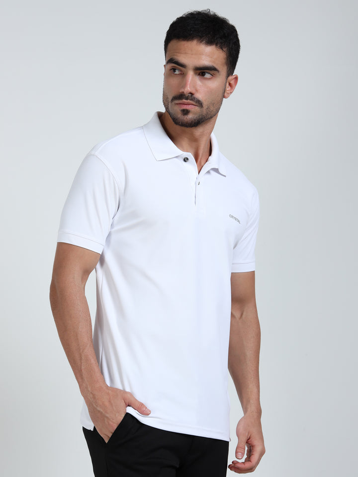 DK 01 polo t-shirt-White