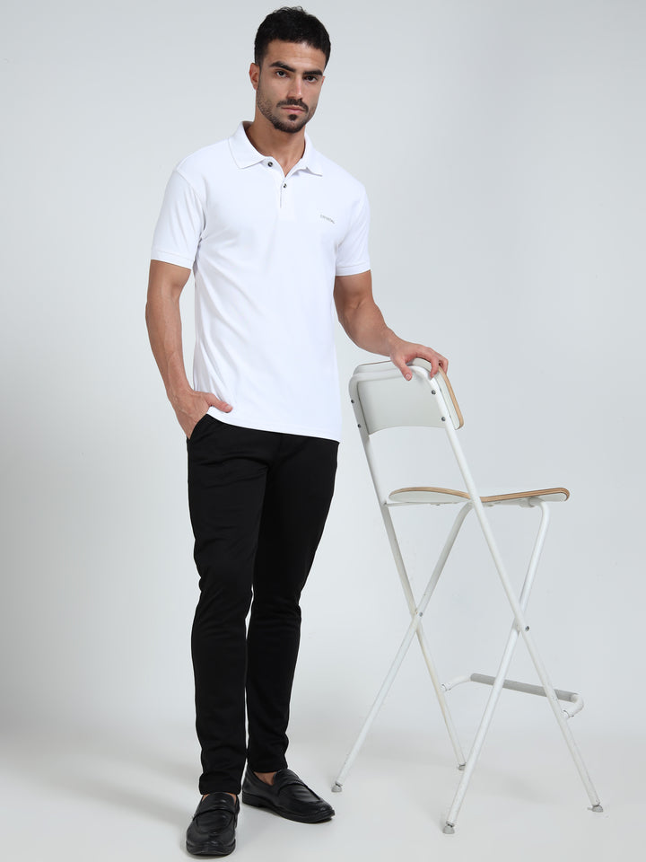 DK 01 polo t-shirt-White