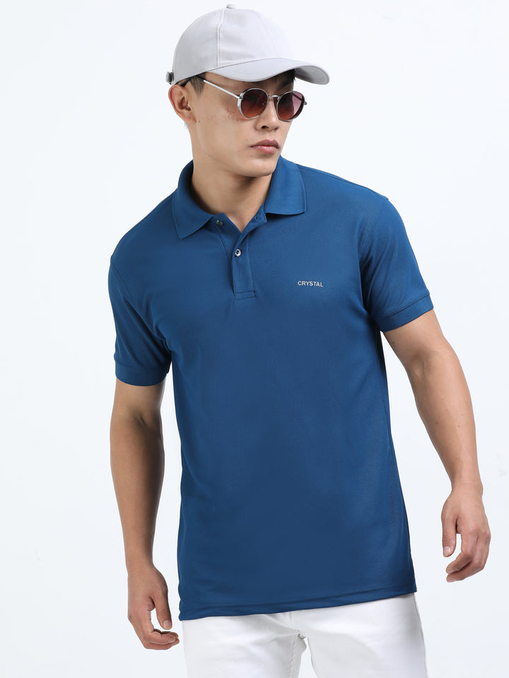 Dk 01 polo t-shirt-Sailor Blue