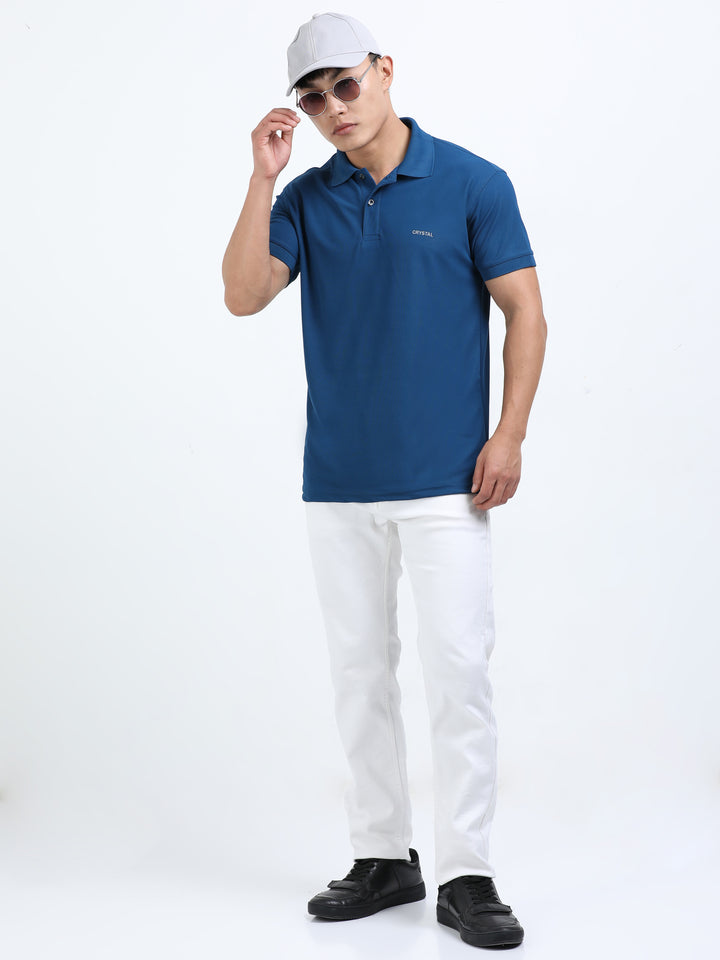 Dk 01 polo t-shirt-Sailor Blue