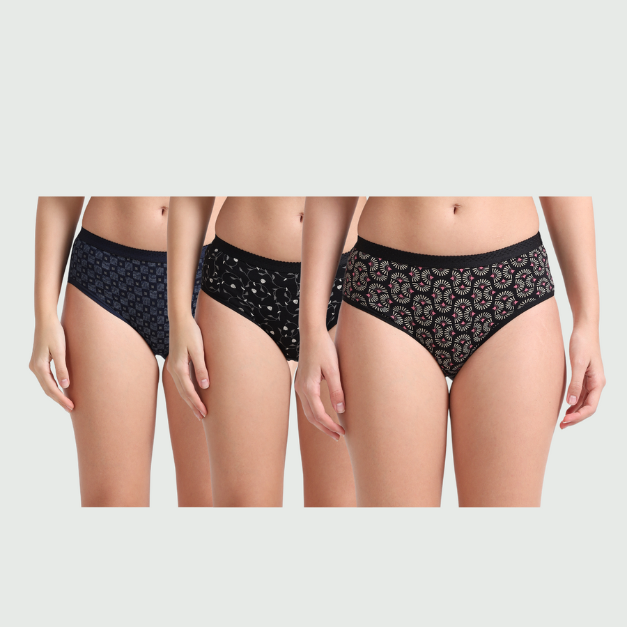 FMO Printed Panties Pack of(3)