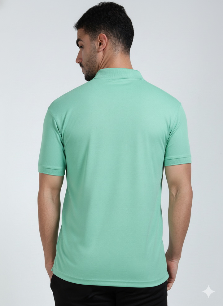 DK 01 Driknit Microfiber Polo Tshirt (Pack of 2)- (Ice Green,Heather Rose)