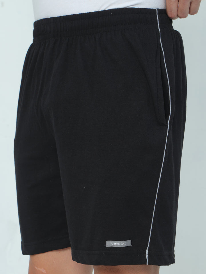 Knit Shorts-Black