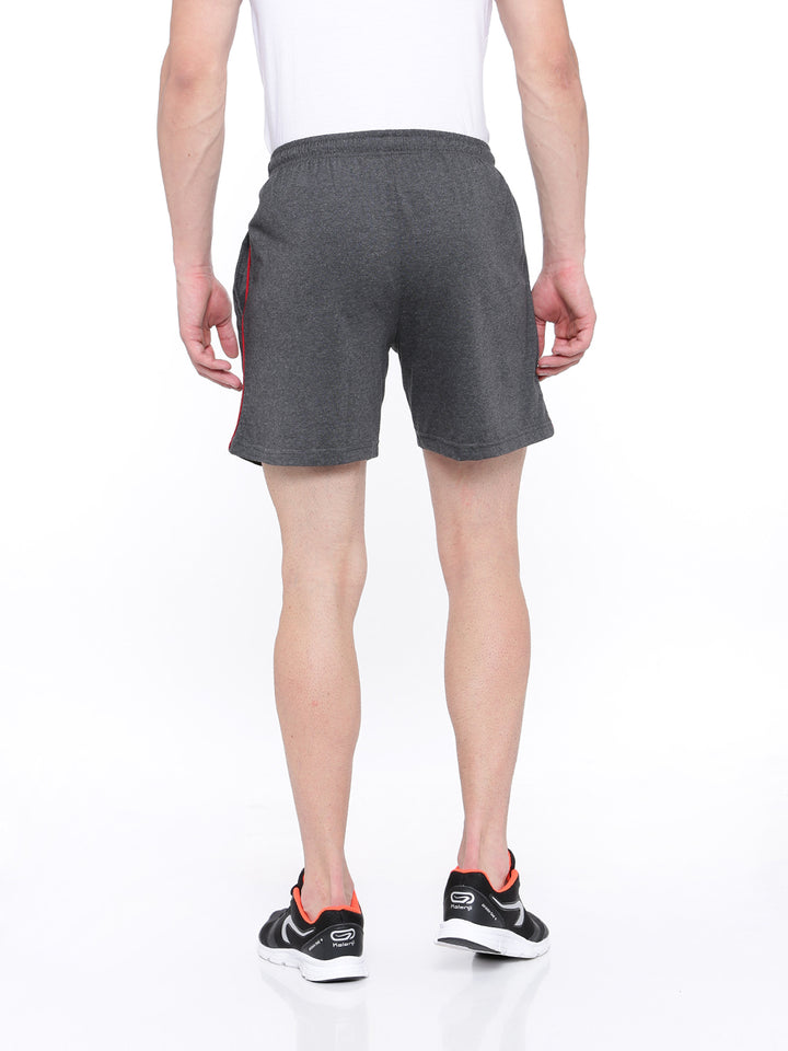 Knit Shorts-Charcoal melange