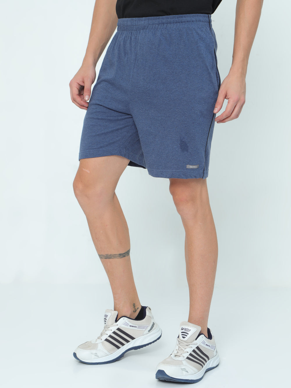 Knit Shorts-Royal blue