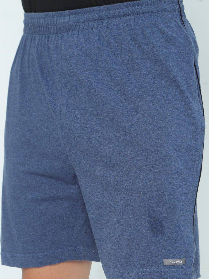 Knit Shorts-Royal blue