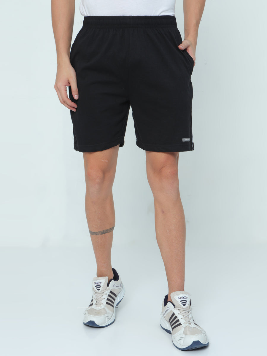 Knit shorts-Black