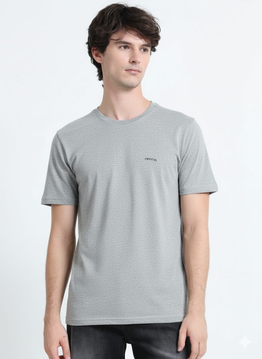 LE 03 Crew T-shirt - Grey Melange