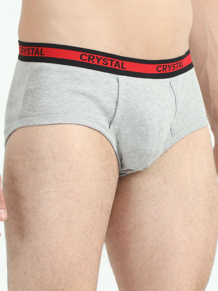 rib brief Grey Melange