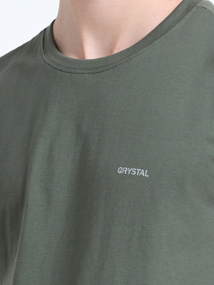 LE03 Crew Tshirt - Olive Green