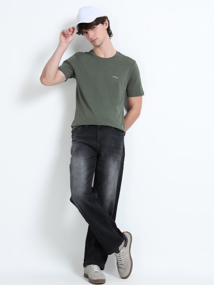 LE03 Crew Tshirt - Olive Green
