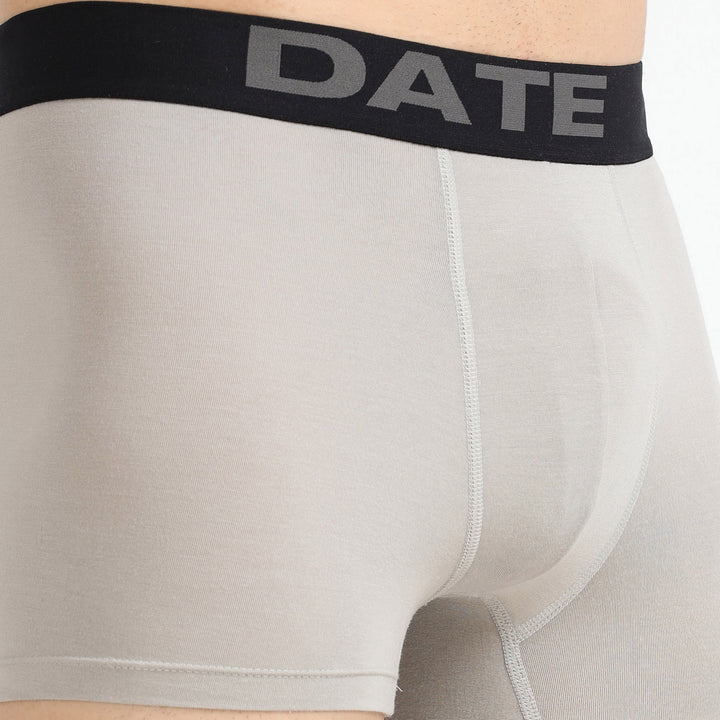 Date Modal Elastane Men's Trunks - Concrete