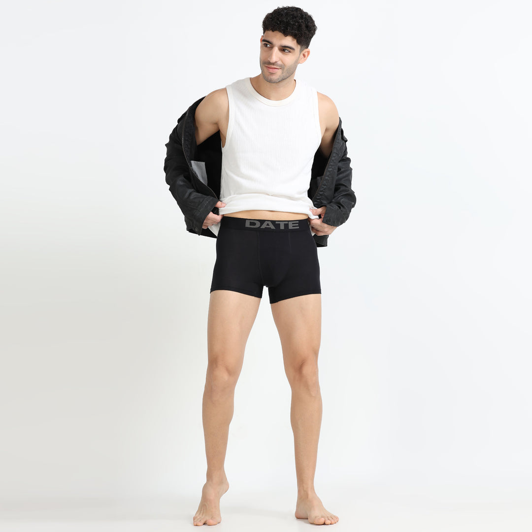 Date Men's Modal Trunks - Midnight