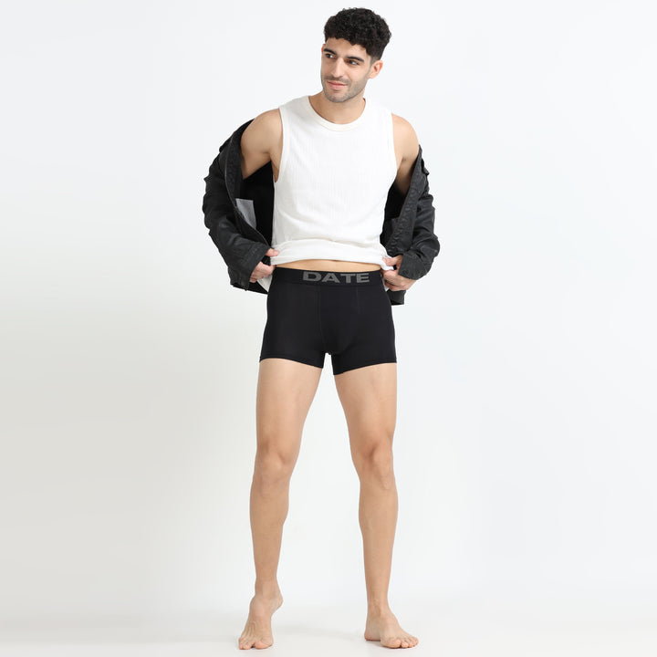 Date Men's Modal Trunks - Midnight