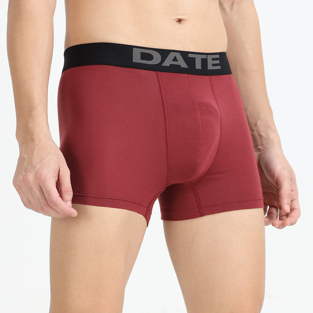 Date Men's Modal Trunks - Chestnut