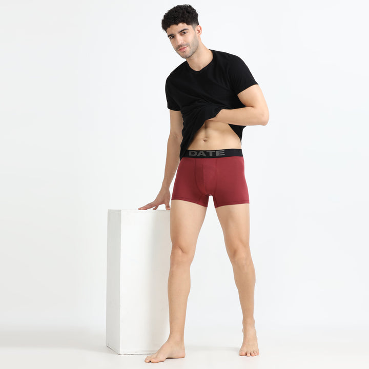 Date Men's Modal Trunks - Chestnut