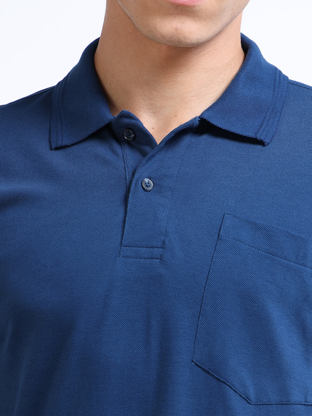 LE 21 Polo T-shirt with Pocket - Diesel Blue