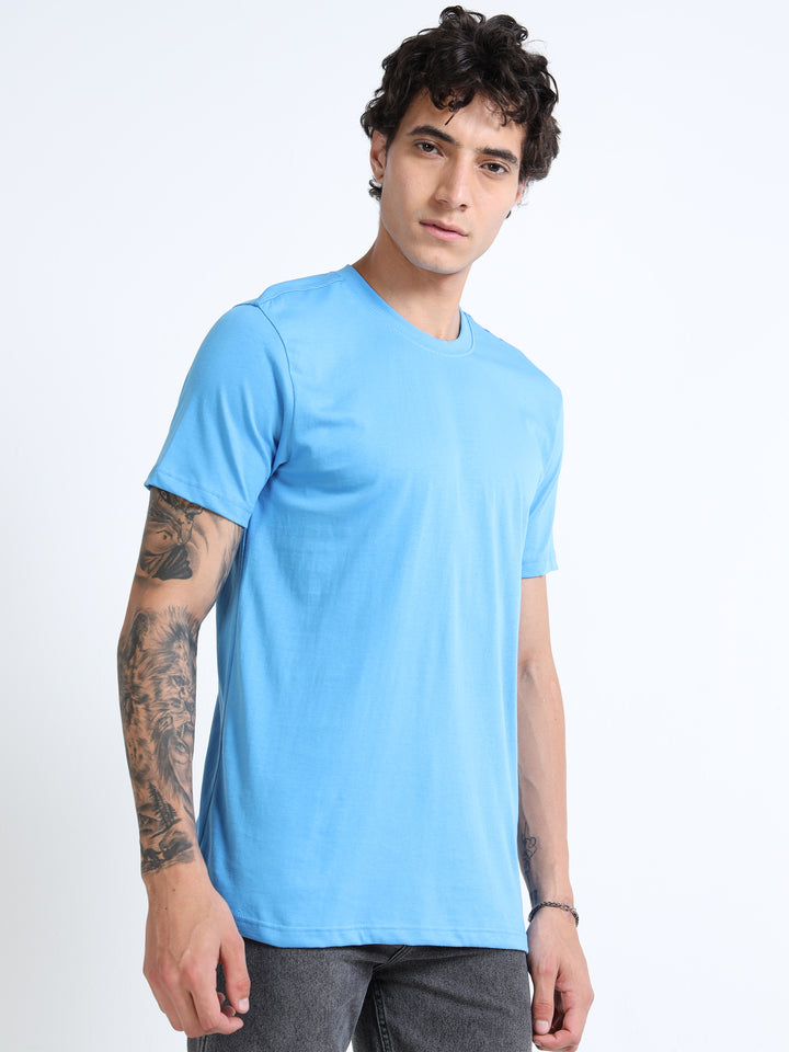 LE 03 Crew T-shirt - Light Blue