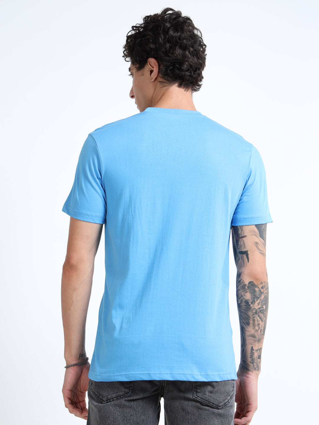 LE 03 Crew T-shirt - Light Blue