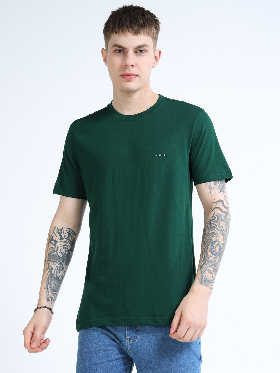 LE 03 Crew T-shirt - Pine Green