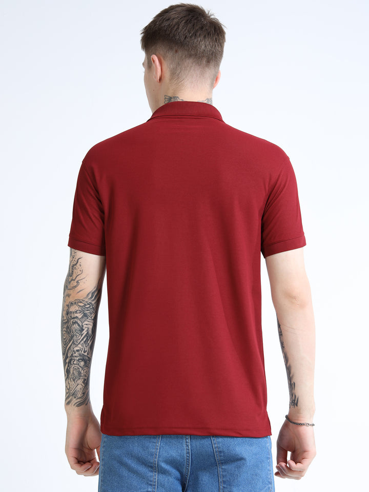 DK 01 Driknit Microfiber Polo Tshirt - French Wine