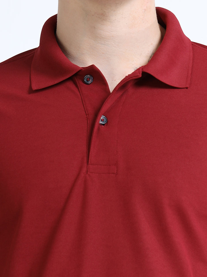 DK 01 Driknit Microfiber Polo Tshirt - French Wine