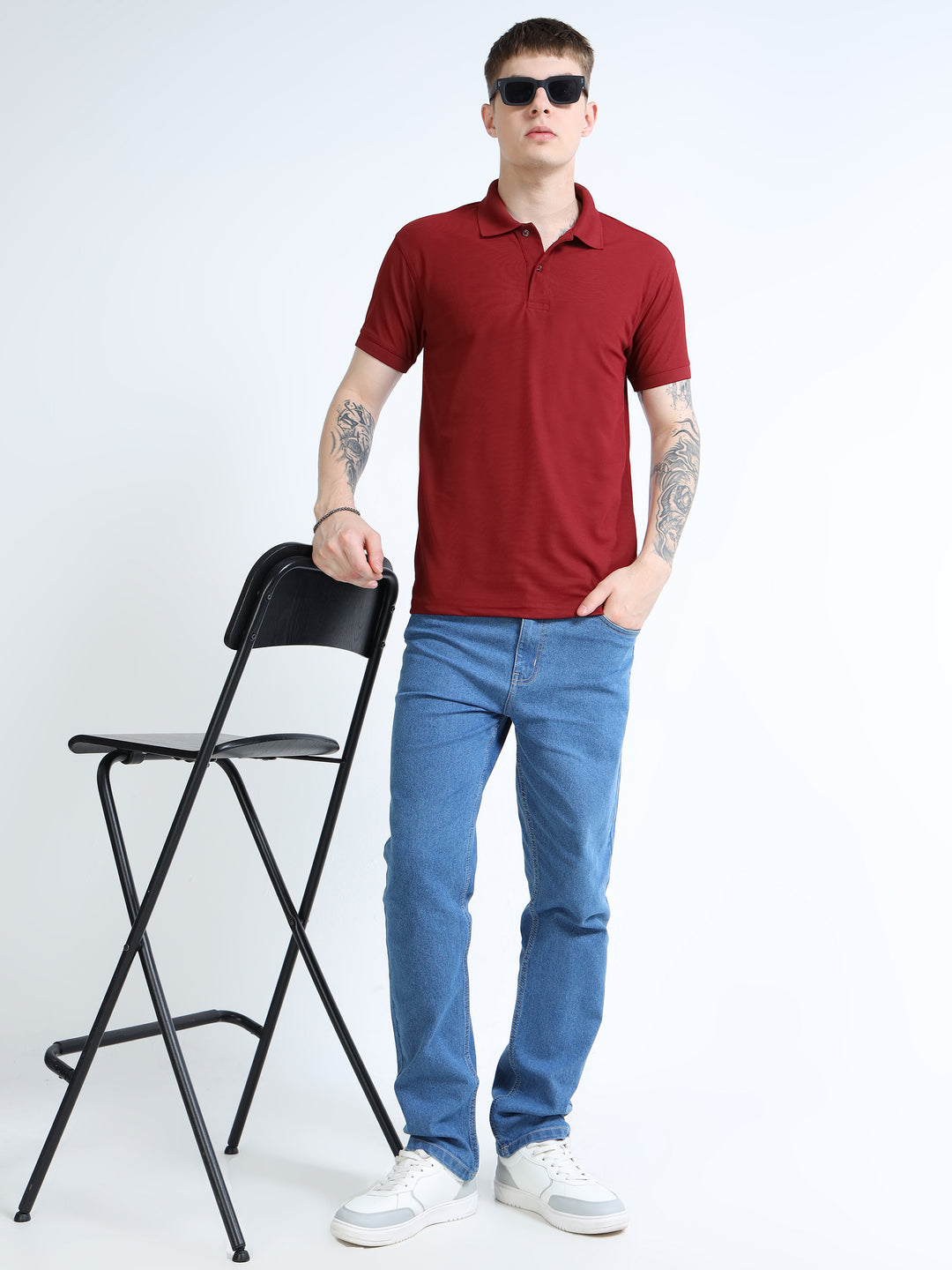DK 01 Driknit Microfiber Polo Tshirt - French Wine