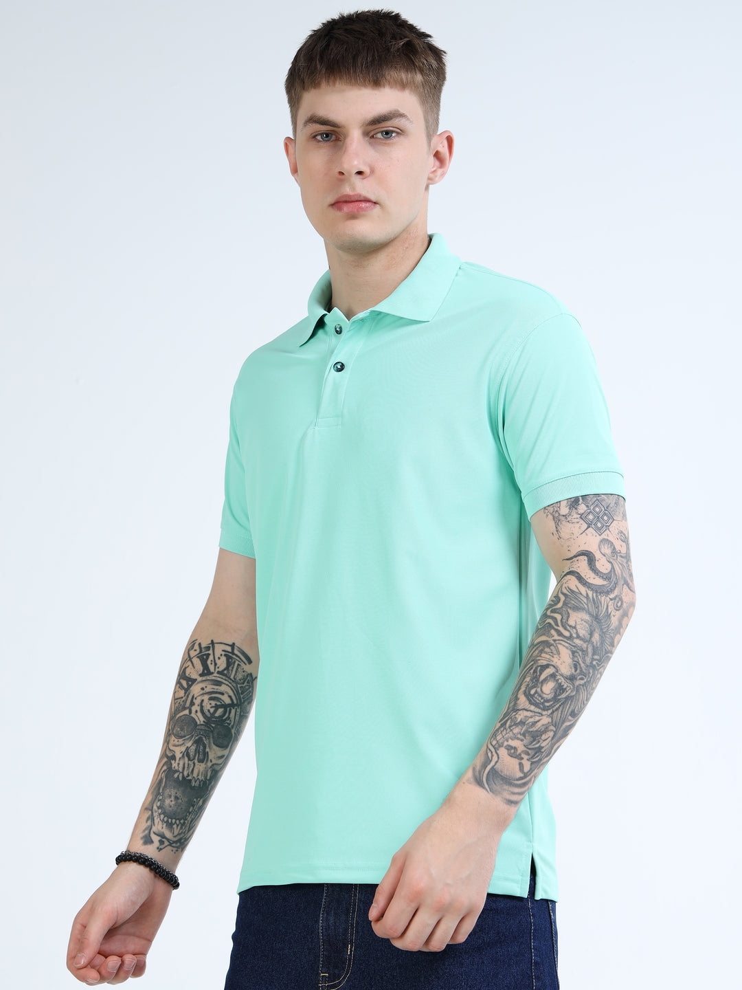 DK 01 Driknit Microfiber Polo Tshirt - Ice Green